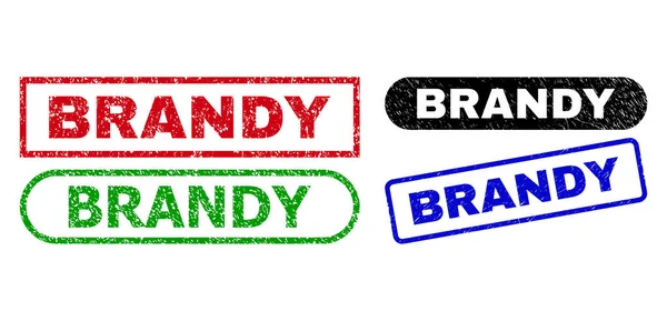 Kirli Biçimli BrANDY Dikdörtgen Mühürleri