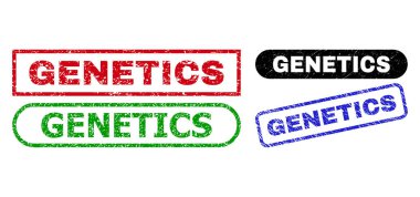 Çizik Biçimli GENETICS Dikdörtgen İşaretleri