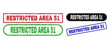 RESTRİK AREA 51 Kauçuk Yüzeyli Dikdörtgen Filigranı