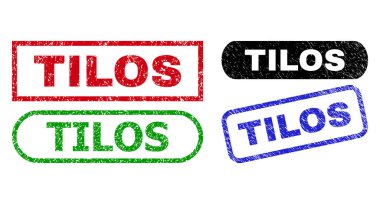 TİLOS Dikdörtgen Damgaları Kirli Doku Kullanılıyor