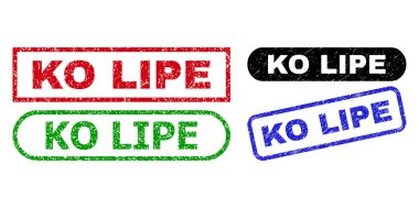 Kirli Yüzeyli KO LIPE Dikdörtgen Damgaları