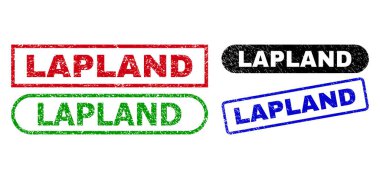 LAPLAND Dikdörtgen Damgaları Grunge Yüzeyi Kullanılıyor