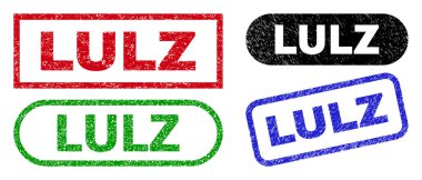 Lastik Biçimli LULZ Dikdörtgen Mühürleri