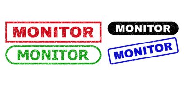 Monitör Dikdörtgen Filigran Çizik Doku kullanarak