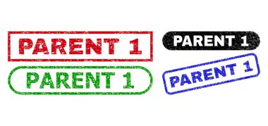 Çürümüş Biçim Kullanılarak Ebeveyn 1 Dikdörtgen Filigranı