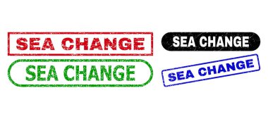 SEA Değişiklik Dikdörtgen Filigranı Aşınmış Yüzey ile