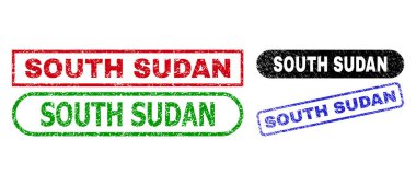 GÜNEY SUDAN Dikdörtgen Filigranı Kirli Yüzey Kullanıyor