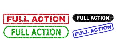 Tam Eylem Dikdörtgeni Kirli desenli Damgalar