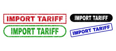 İthal TARIFF Dikdörtgen Damga Mührü Lastik Yüzey Kullanımı