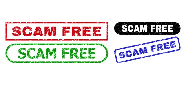 SCAM FREE Прямоугольник с использованием нечистого стиля — стоковый вектор