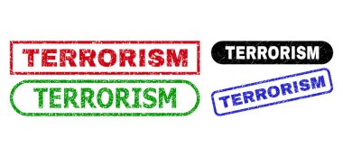 Korunmuş Biçimli Terör Dikdörtgeni Damgaları