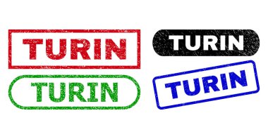 Çizik Dokulu TURIN Dikdörtgen Damgaları