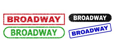 Kirli Yüzeyli BROADway Dikdörtgen Mühürleri