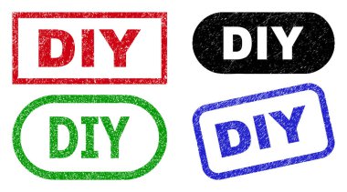 DIY Dikdörtgen Filigranı Kirli Biçim Kullanıyor