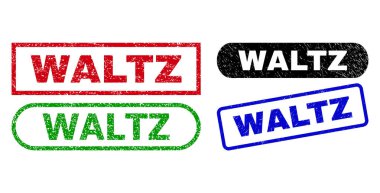 WALTZ Dikdörtgen Damga Mührü Lastik Yüzey Kullanılıyor