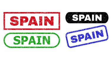 Kauçuk desenli SpAIN Dikdörtgen Filigranı