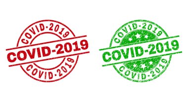 Kirli Biçimli COVID-2019 Yuvarlak Mühürleri