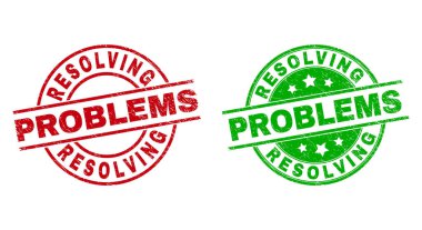 Kirli dokusu olan KURUMU Sorunlar Yuvarlak Rozetler