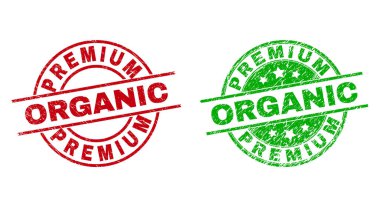 Premium ORGANIC Yuvarlak Damga Mührü Aşınmış Biçimli