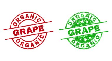 Grunge Biçimini Kullanarak Organsız Grafik Yuvarlak Filigranı