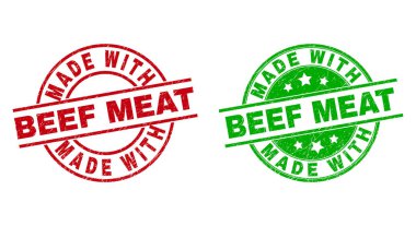 BeeF Etten Yapılan Yuvarlak Damga Mührü Aşınmış Doku