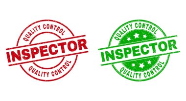 Kalifiye Denetleme Müfettişi Round Rozetleri Aşınmış Yüzey Kullanımı