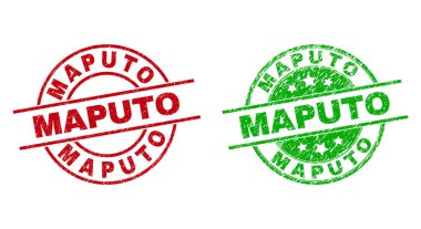 Kirli dokuyu kullanarak MAPUTO Yuvarlak Mühürleri