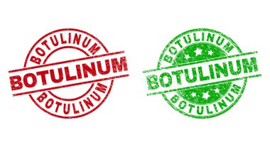 BOTULINUM Yuvarlak Damgalar Aşınmış Biçim Kullanılıyor