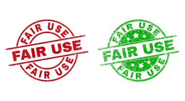 Temiz olmayan dokuyu kullanan yuvarlak rozetler