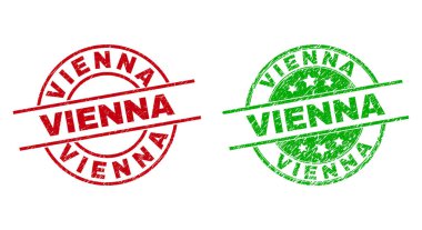 VİENNA Yuvarlak Rozetleri Aşınmış Doku Kullanılıyor