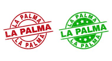 LA PALMA Kirli Yapılı Yuvarlak Damgalar