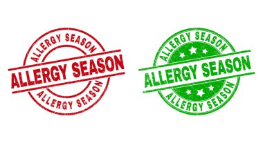 ALLERJİ SEASON Yuvarlak Mühürleri Çizik Biçimini Kullanıyor