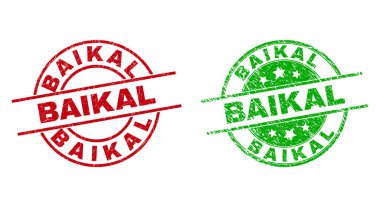 BAIKAL Yuvarlak Damgalar Grunged Surface Kullanılıyor