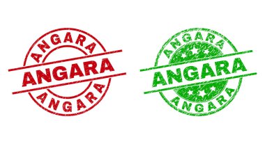 ANGARA Yuvarlak Damga Mührü Aşınmış Biçimli