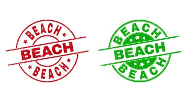 Kirli Biçimli BEACH Yuvarlak Filigranları