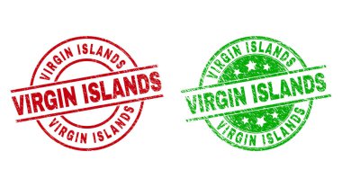 VIRGIN Adaları Aşınmış Biçim Kullanılan Yuvarlak Damgalar