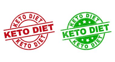 KETO Diyet Yuvarlak Filigranı Kirli Yüzey Kullanıyor