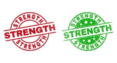 STRENGTH Yuvarlak Mühür Mührü Kirli Biçim Kullanıyor