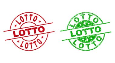 Kauçuk yüzeyli LOTTO Yuvarlak Mühürleri