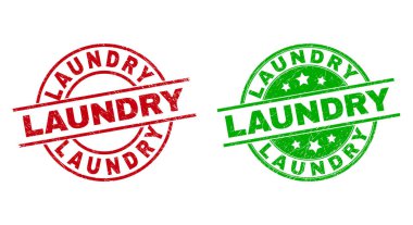 Lastik Stili LAUNRY Yuvarlak Rozetleri