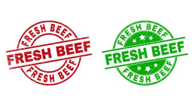 Kauçuk Tarzlı FRESH BeEF Yuvarlak Pulları