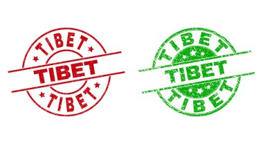 Kirli Biçim Kullanılan TIBET Yuvarlak Rozetleri