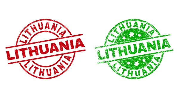 Kauçuk Tarzlı LITHUANIA Yuvarlak Rozetler