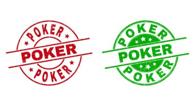 POKER Round Rozetleri Tehlike desenli