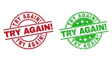 Tekrar Ünlem 'i dene. Çizik Doku Kullanımı Yuvarlak Mühürleri