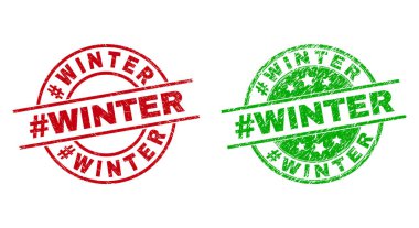 Kirli dokusu olan Hashtag Kışlık Rozetler