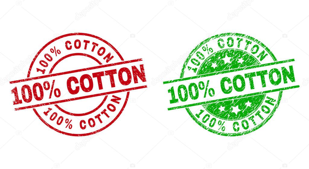 100 percent COTTON Round Stamps Using Rubber Style
