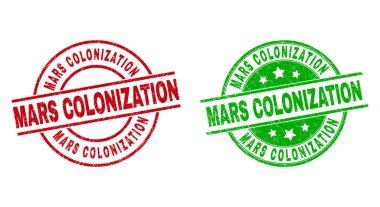 MARS KOLONİZasyon Yuvarlak Damgaları Lastik Biçimini Kullanıyor