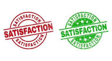 SATISFACTION Yuvarlak Damga Mühürleri Aşınmış Biçim Kullanılıyor