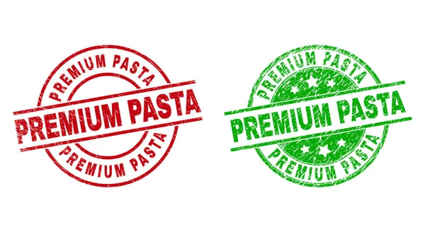 Emblemas redondos PREMIUM PASTA com textura imlimpa — Vetor de Stock